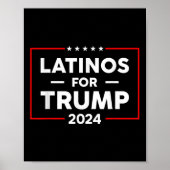 Latino's voor Trump 2024 Poster (Voorkant)