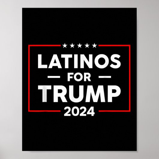 Latino's voor Trump 2024 Poster (Voorkant)