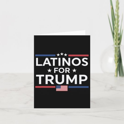 Latino's voor Trump 2024 - President Verkiezing Tr Kaart (Voorkant)