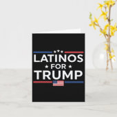 Latino's voor Trump 2024 - President Verkiezing Tr Kaart (Gele Bloem)