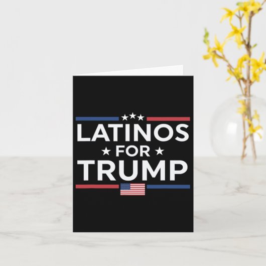 Latino's voor Trump 2024 - President Verkiezing Tr Kaart (Gele Bloem)