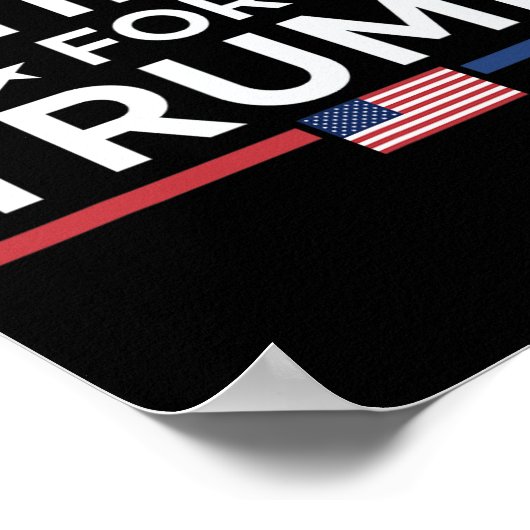 Latino's voor Trump 2024 - President Verkiezing Tr Poster (Hoek)