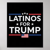 Latino's voor Trump 2024 - President Verkiezing Tr Poster (Voorkant)