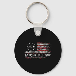 Latino's voor Trump 2024 - President Verkiezing Tr Sleutelhanger