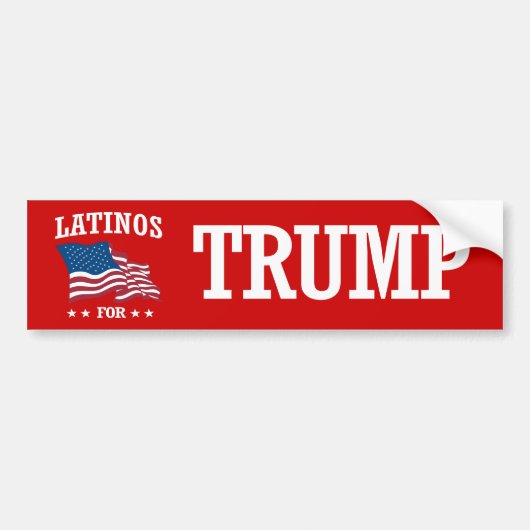 LATINOS VOOR TRUMP BUMPERSTICKER (Voorkant)