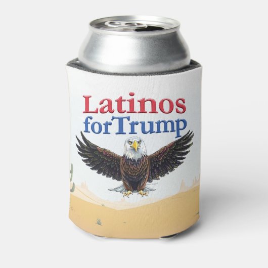 Latino's voor Trump - Desert Eagle Blikjeskoeler (Blikje Achterkant)