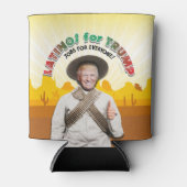 LATINO'S VOOR TRUMP Hispanic Pancho Villa Bandito Blikjeskoeler (Voorkant)