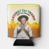 LATINO'S VOOR TRUMP Hispanic Pancho Villa Bandito Blikjeskoeler (Achterkant)