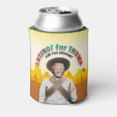 LATINO'S VOOR TRUMP Hispanic Pancho Villa Bandito Blikjeskoeler (Blikje Achterkant)