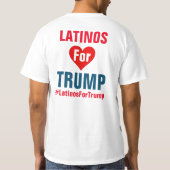 Latino's voor Trump T-Shirt (Achterkant)