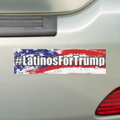 #LatinosForTrump Latino's voor Trump-Bumpersticker Bumpersticker (Op auto)
