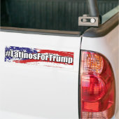 #LatinosForTrump Latino's voor Trump-Bumpersticker Bumpersticker (Op Truck)