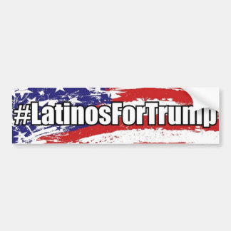 #LatinosForTrump Latino's voor Trump-Bumpersticker Bumpersticker