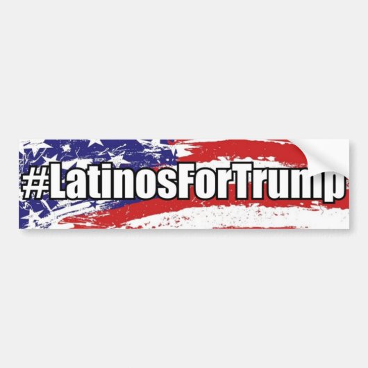 #LatinosForTrump Latino's voor Trump-Bumpersticker Bumpersticker (Voorkant)