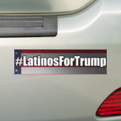 #LatinosForTrump Latino's voor Trump-Bumpersticker Bumpersticker (Op auto)