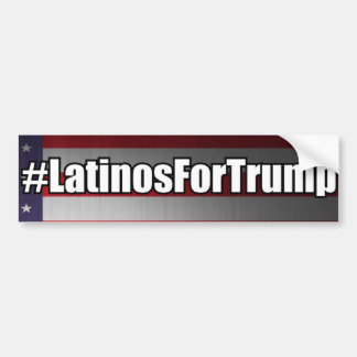 #LatinosForTrump Latino's voor Trump-Bumpersticker Bumpersticker