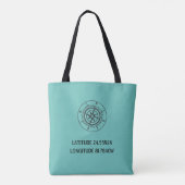 Latitude en Longitude Custom Setting Traveller Tote Bag (Achterkant)