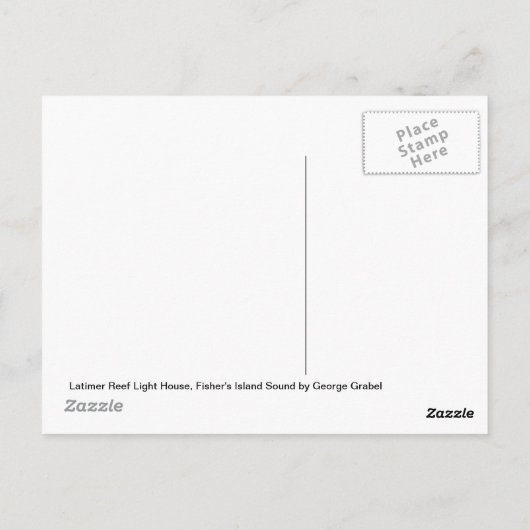 Latitude Reef Light Briefkaart (Achterkant)