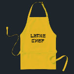 Latke Chef Apron Standaard Schort<br><div class="desc">Houdt niet iedereen van latkes op Chanukah! Dit is een geweldig cadeau voor de Latke chef,  de persoon die graag Chanoekijke latkes maakt,  die calorievrije aardappelpannenkoeken die iedereen graag eet met appelmoes of zure crème. Happy Chanukah!</div>