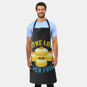 Latke Liefde Nooit Fries Grappige Joodse Chanoeka  Schort (Gedragen)