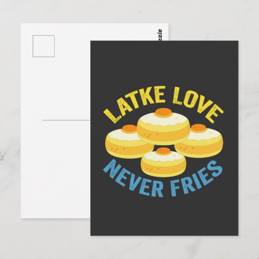 Latke Liefde Verliest Nooit de Luchtige Grappige J Briefkaart (Voorkant / Achterkant)