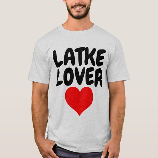 LATKE LOVER Joods Grappig T-shirts (Voorkant)