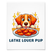 Latke Lover Pup Foto Afdruk (Voorkant)