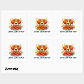 Latke Lover Pup Vierkante Sticker (Vel)