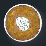 Latke Potato Pancakes Jewish Cuisine Foodie<br><div class="desc">Het ontwerp bevat een originele markeringsteken van een heerlijke, platte aardappelpannenkoek die is voorzien van een zure crème, een nietje in de joodse vakantiekuisine. Ideaal voor Hanukkah-feesten! Dit Chanoekapenontwerp is ook beschikbaar op andere producten. Er zijn ook veel extra design beschikbaar in deze winkel! Zie je niet wat je zoekt?...</div>