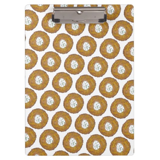 Latke Potato Pancakes Jewish Cuisine Foodie Klembord (Voorkant)