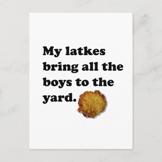 Latkes Briefkaart (Voorkant)