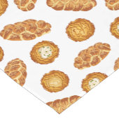 Latkes & Challah Bread Foodie Hanukkah Pattern Korte Tafelloper (Hoek)