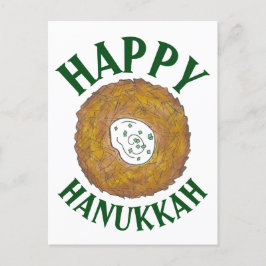 Latkes Happy Hanukkah Chanukah Joodse Feestdagen Aankondigingskaart