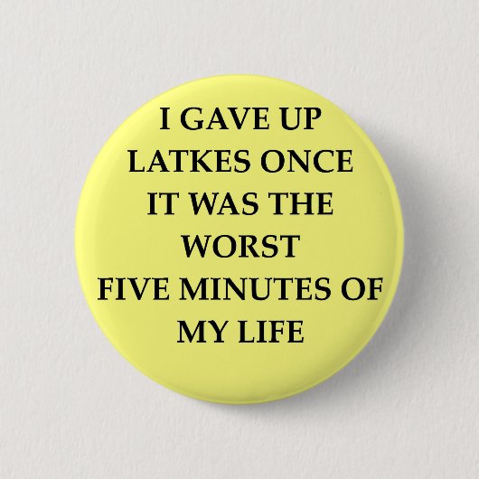 LATKES.jpg Ronde Button 5,7 Cm (Voorkant)