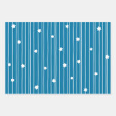 Latkes Lachen Licht Moderne Typografie Chanoeka Inpakpapier Vel (Voorkant 2)