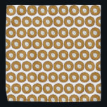 Latkes Potato Pancake Hanukkah Jewish Holiday Food Bandana<br><div class="desc">Het ontwerp bevat een originele markeringsteken van een heerlijke, platte aardappelpannenkoek die met zure crème is getopt, een nietje in de joodse keuken. Ideaal voor Hanukkah, of als cadeau voor je favoriete foodie. Dit latke ontwerp is ook beschikbaar op andere producten. Er zijn ook veel extra design beschikbaar in deze...</div>