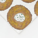 Latkes Potato Pancake Hanukkah Jewish Holiday Food Fleece Deken<br><div class="desc">Het ontwerp bevat een originele markeringsteken van een heerlijke, platte aardappelpannenkoek die met zure crème is getopt, een nietje in de joodse keuken. Ideaal voor Hanukkah, of als cadeau voor je favoriete foodie. Dit latke ontwerp is ook beschikbaar op andere producten. Er zijn ook veel extra design beschikbaar in deze...</div>