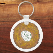 Latkes Potato Pancake Hanukkah Jewish Holiday Food Sleutelhanger (Voorkant)
