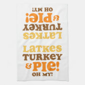 Latkes Turkey and Pie Theedoek (Verticaal)