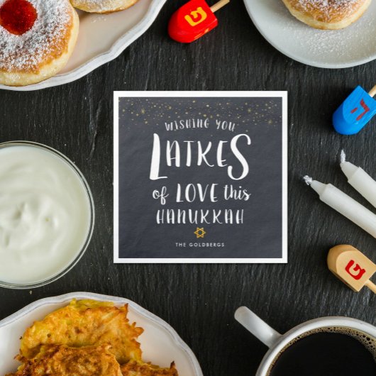 Latkes van Liefde | Hanukkah Feest Servet