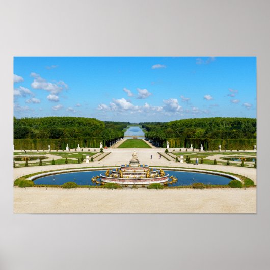 Latona-fontein en Grande Perspective, Versailles Poster (Voorkant)