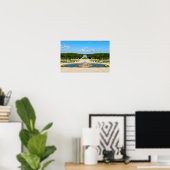 Latona-fontein en Grande Perspective, Versailles Poster (Thuiskantoor)
