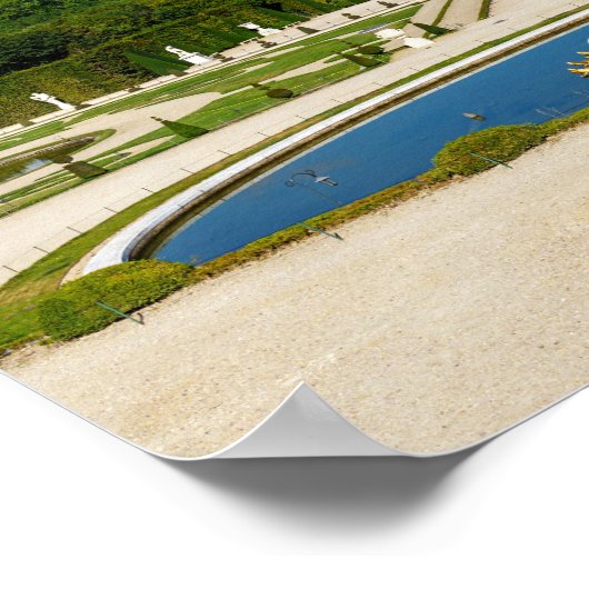 Latona Fountain en Grande Perspective, Versailles Poster (Hoek)