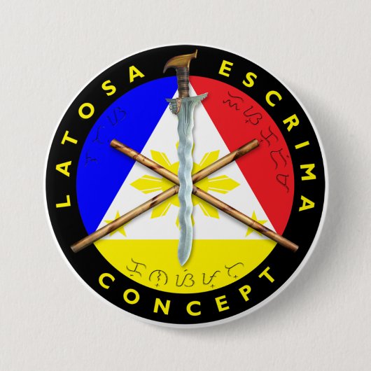 Latosa Escrima Button (Voorkant)
