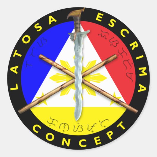 Latosa Escrima Stickers (Voorkant)