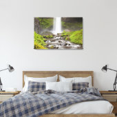 Latourell Falls, Columbia River Gorge, Oregon, Canvas Afdruk (Insitu (Slaapkamer))