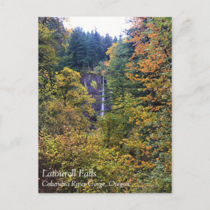 Latourell-Herfsten, Columbia River Gorge, Oregon P Briefkaart