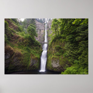Latourell-Herfsten en Bridge Columbia River Gorge Poster