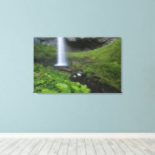 Latourell-watervallen, Columbia River Gorge, Orego Canvas Afdruk (Insitu (Houten vloer))