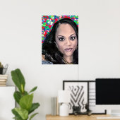 Latoya, kleurenselfie poster (Thuiskantoor)